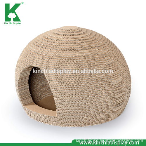 Recyclable Brown Big Ball Cardboard Cat Scratching Box